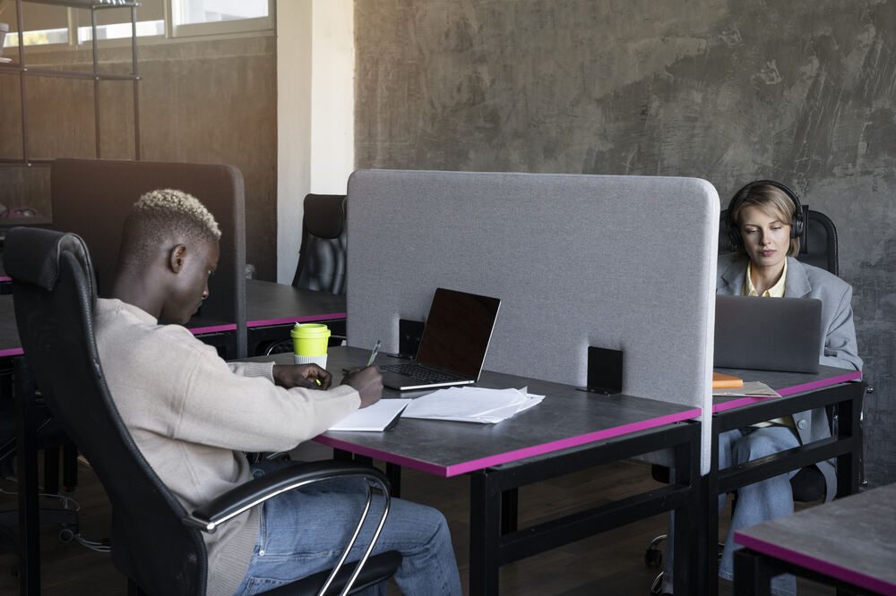 side-view-people-working-desk