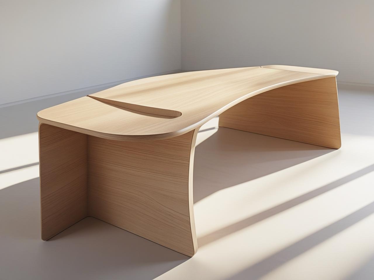cruved design desk