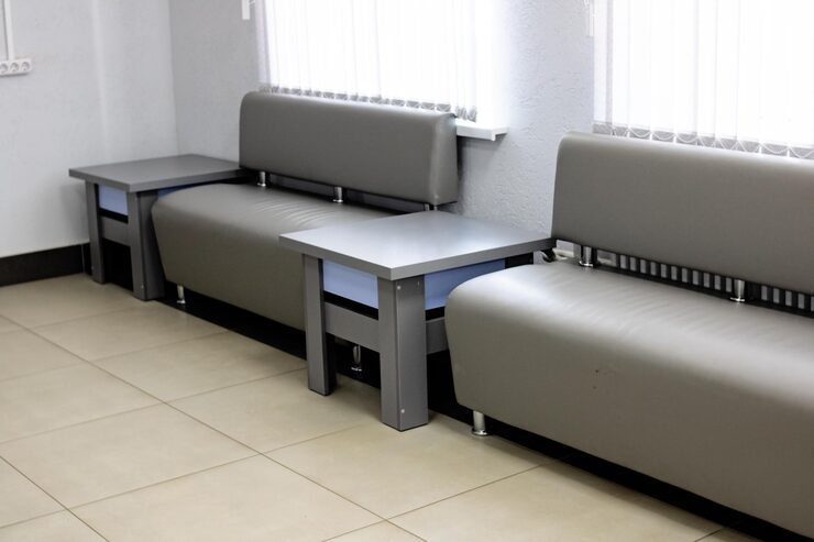 sofas and tables waiting room