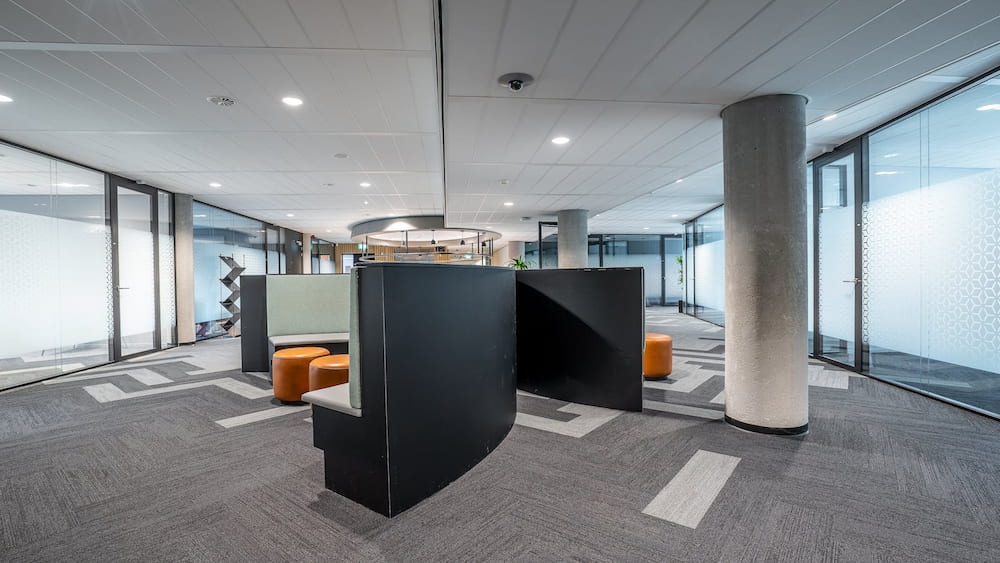 spacious open office design