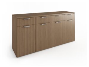 Credenza - 4 Door 4 Drawer