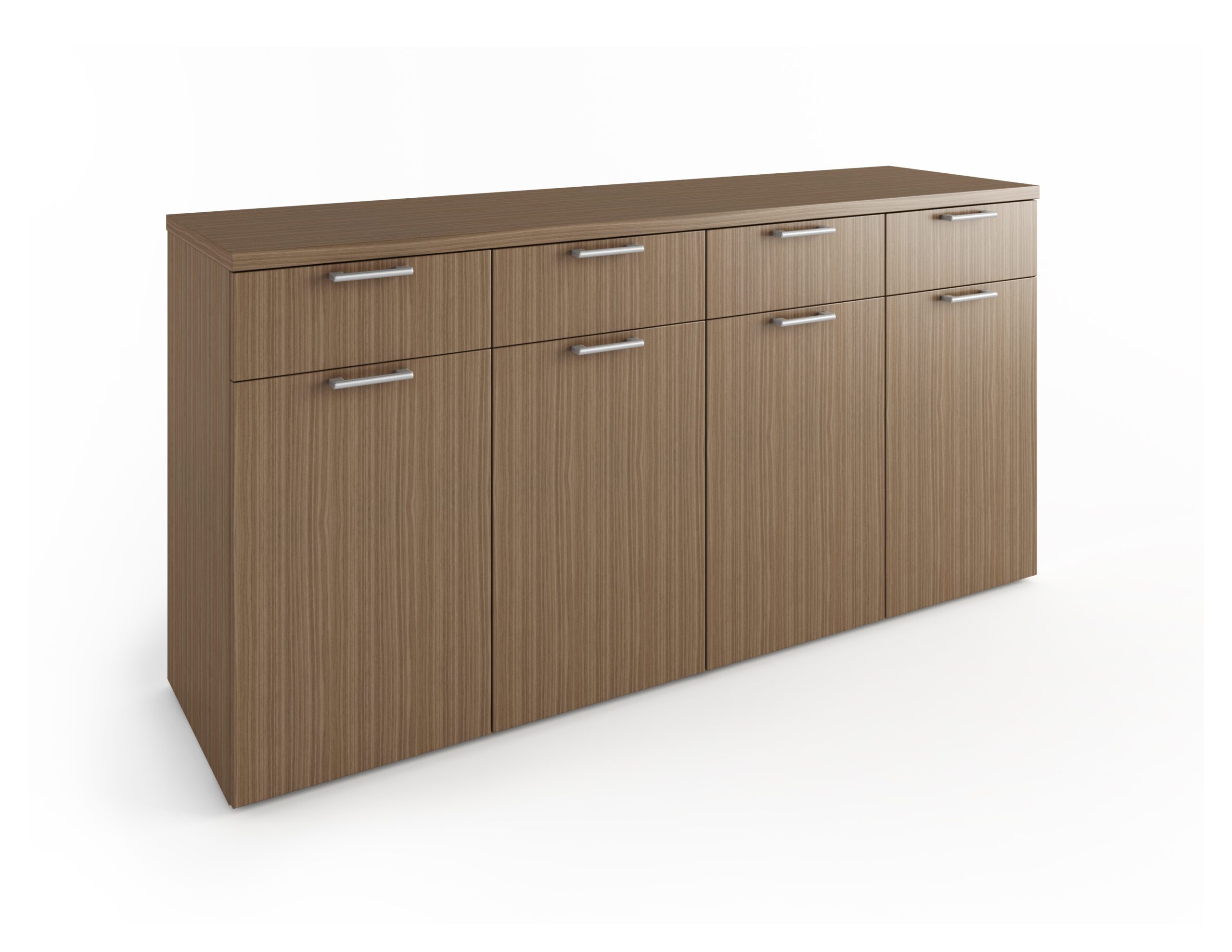 Credenza - 4 Door 4 Drawer