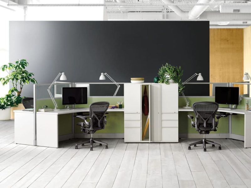 Herman Miller Action Office with Tu Storage