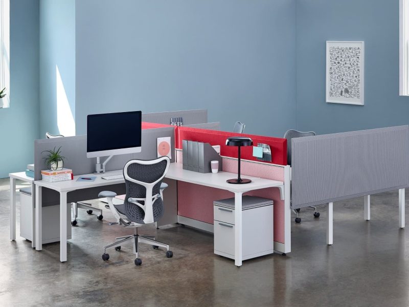 Herman Miller Canvas wall with Pari Screens